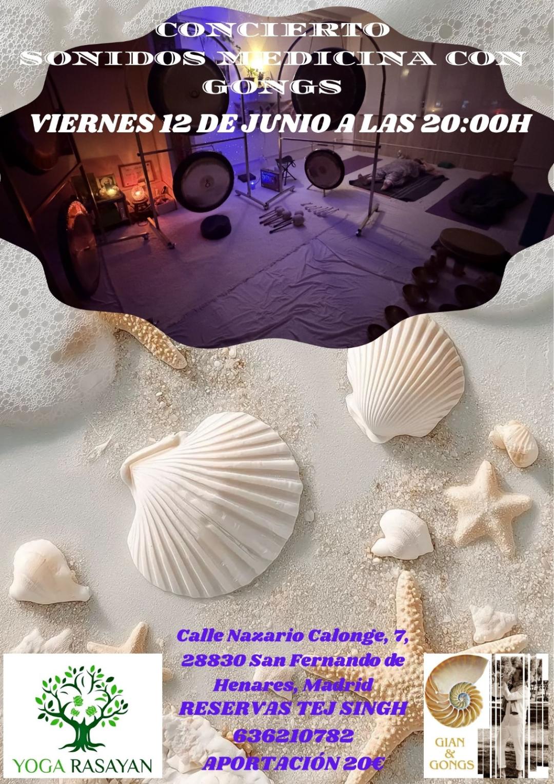 Lee más sobre el artículo Baño de Gong,s Viernes 12 de Junio a las 20:00