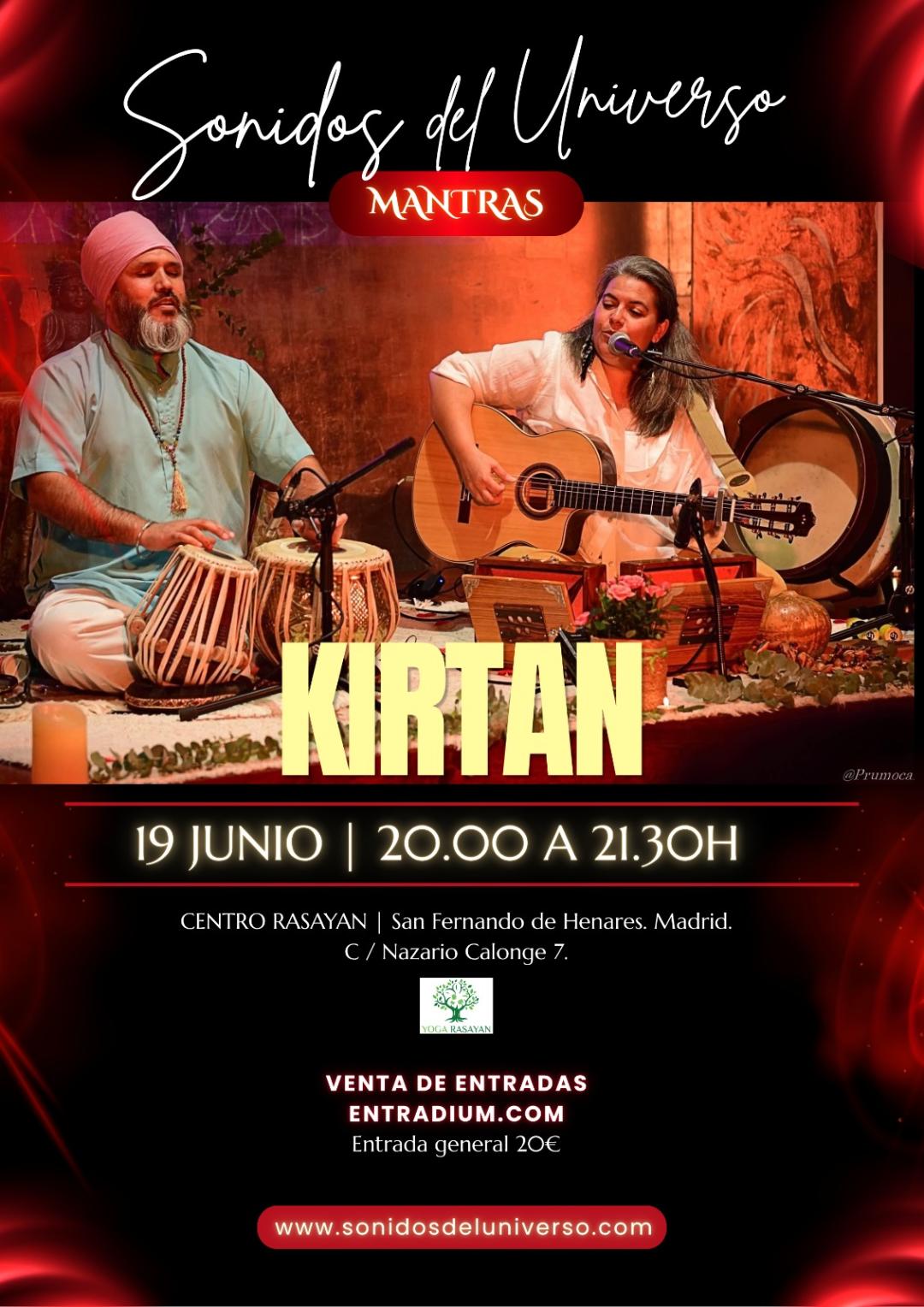 Lee más sobre el artículo Concierto Kirtan 19 de Junio de 20:00-21:30