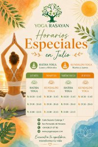 Lee más sobre el artículo Horarios Especiales en Julio