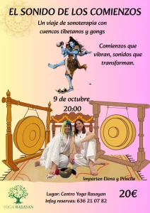 Lee más sobre el artículo Baño de Gong,s Viernes 9 de Octubre a las 20:00